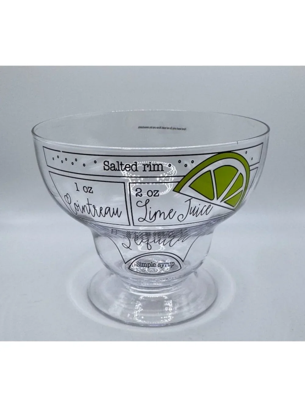 Margarita Recipe Glass Lime Design 5